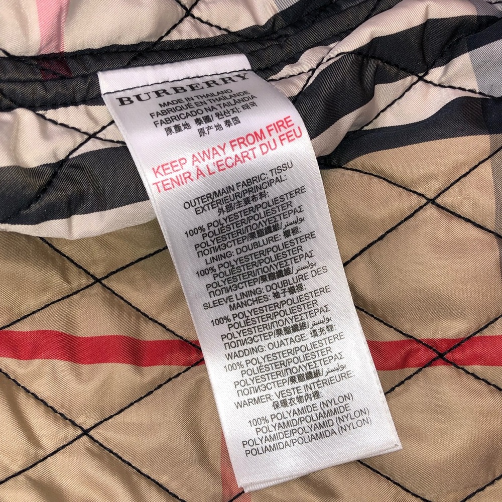 Burberry Lined Raincoat, Size 10 - Picture 7 of 7